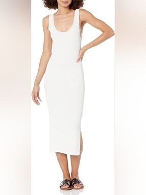 The Drop Women's Yasmin Fitted Sweater Dress XS Ivory NWT